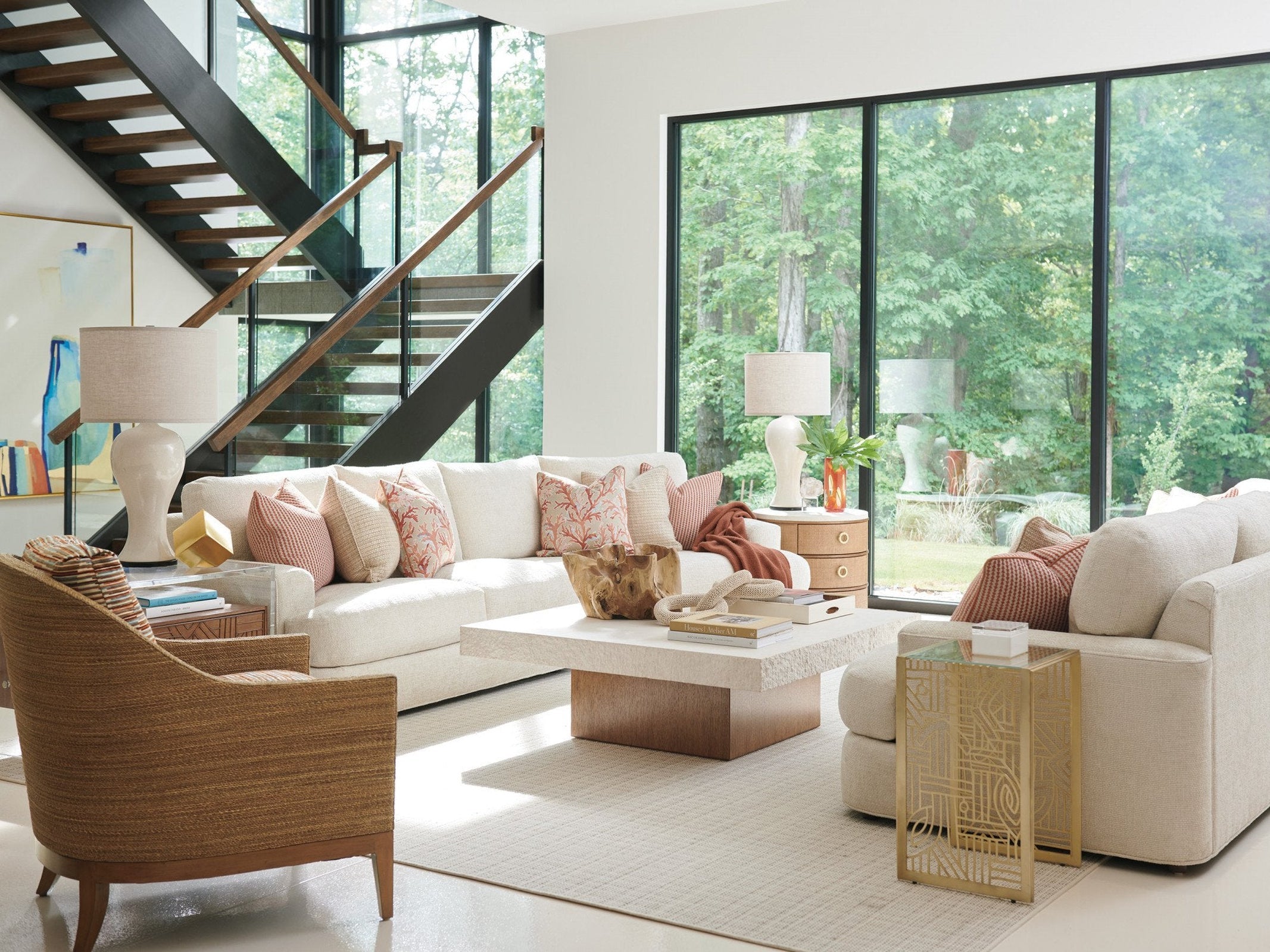 Tommy Bahama Home Palm Desert Redford Metal Accent Table