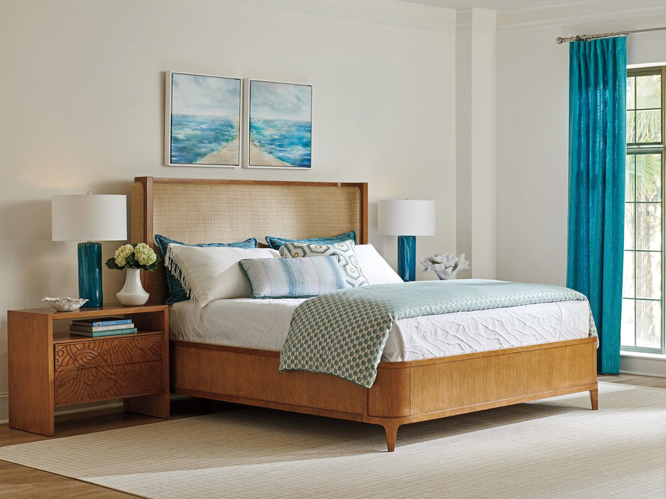 Tommy Bahama Home Palm Desert Villa Park Upholstered Bed