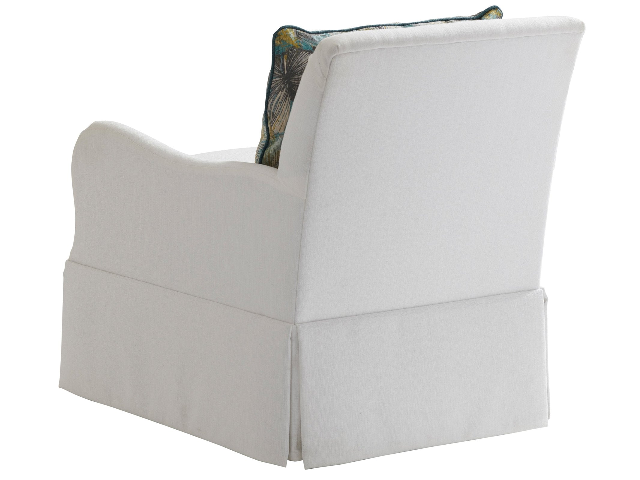 Tommy Bahama Home Upholstery Palm Desert Palm Frond Swivel Chair