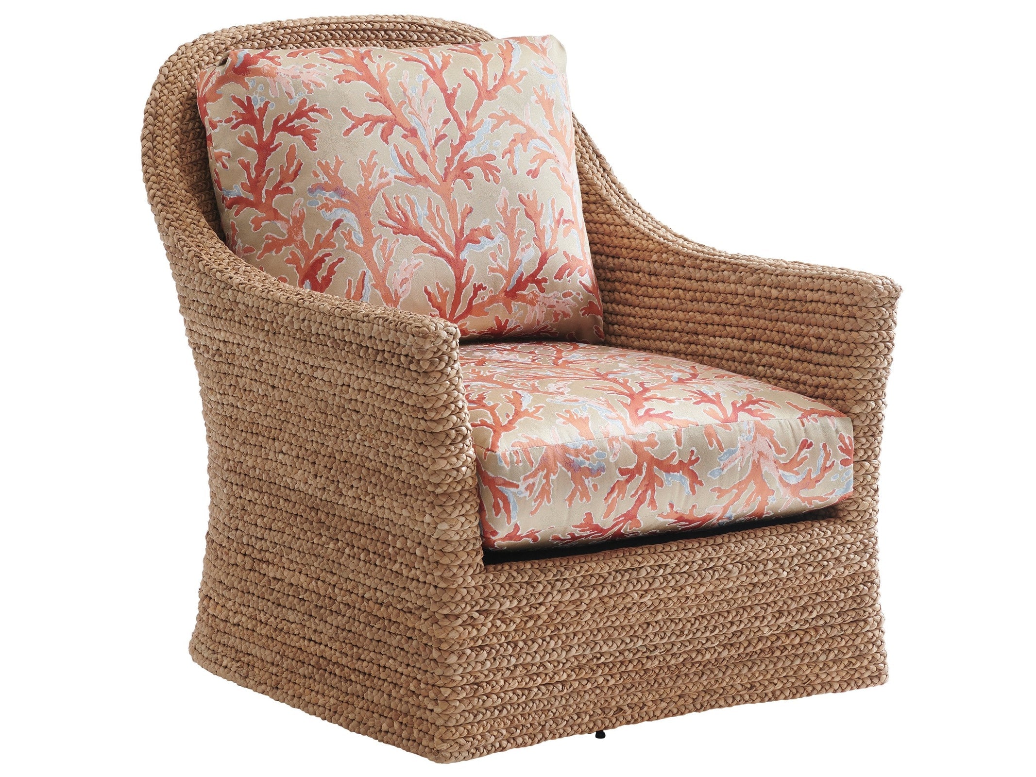 Tommy Bahama Home Upholstery Palm Desert Soren Swivel Chair
