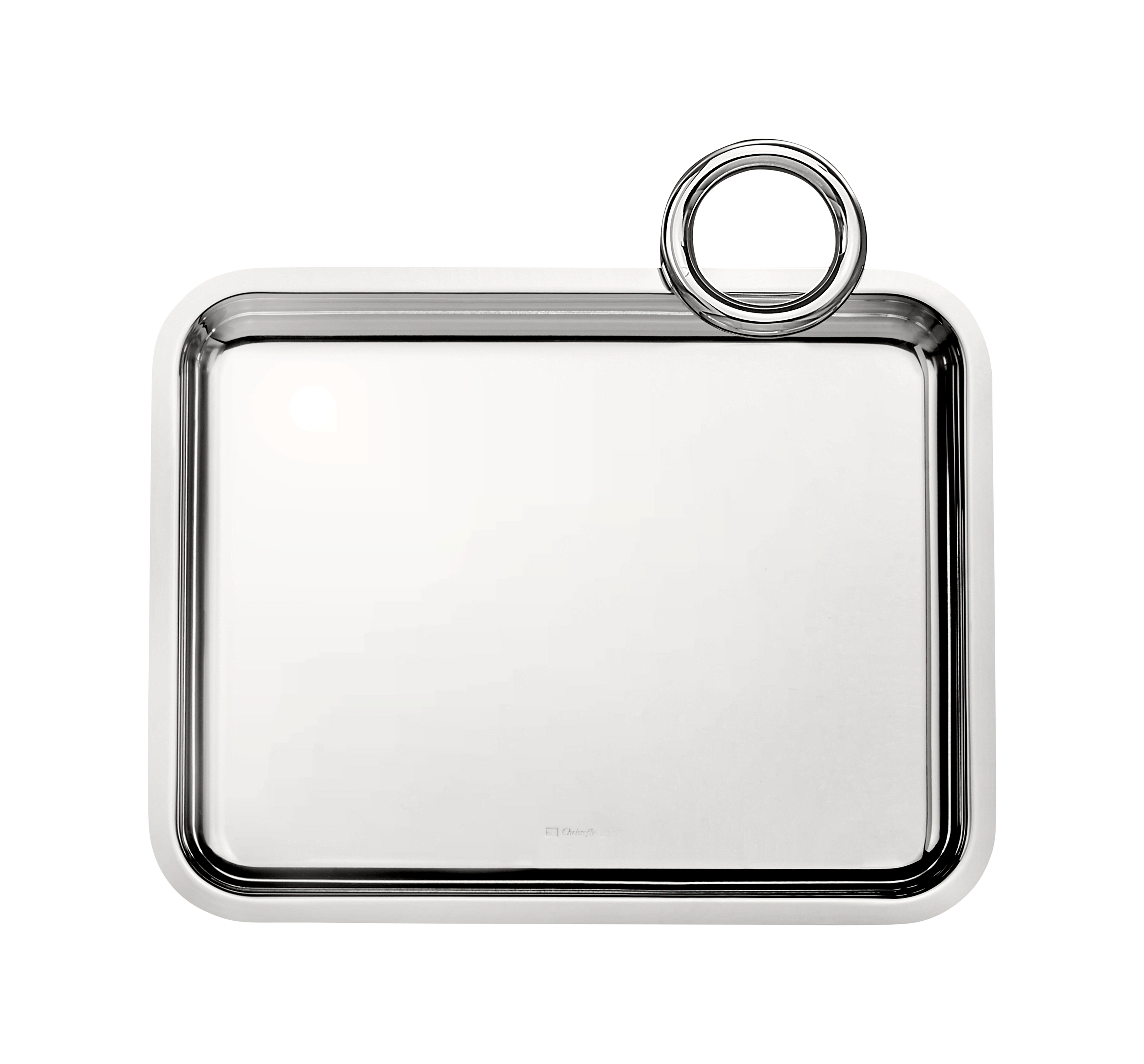 Christofle Vertigo Silver-Plated 8' x 6' Single-Handle Tray