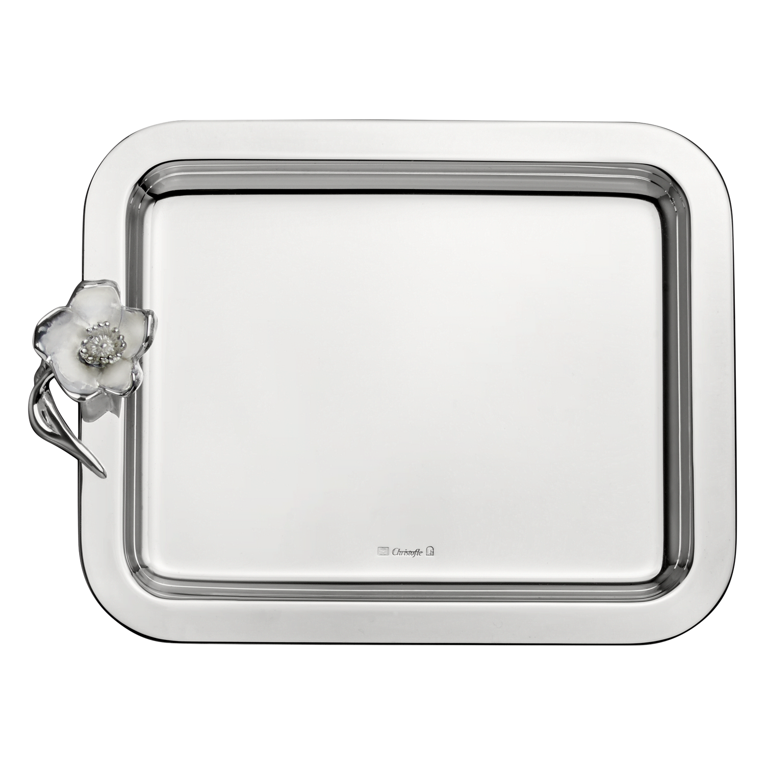 Christofle Anémone Silver Plated Tray