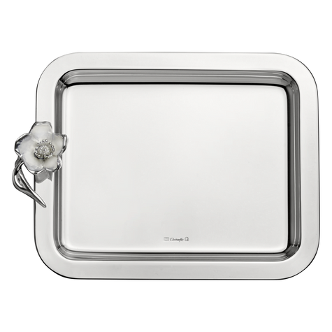 Christofle Anémone Silver Plated Tray