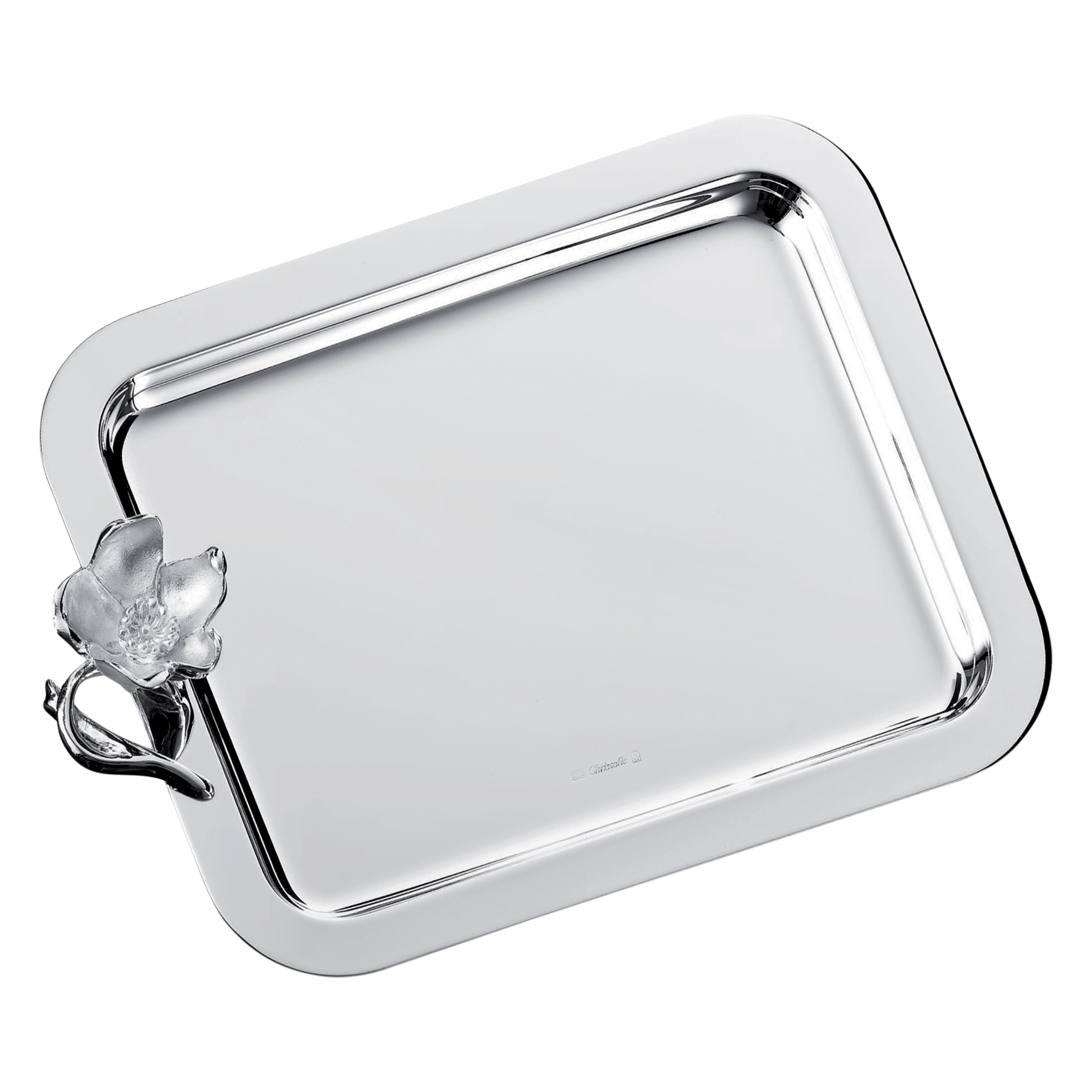 Christofle Anémone Silver Plated Tray