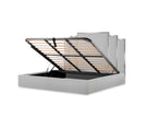 Michael Amini Tulip King Lift Up Storage Bed - Gray