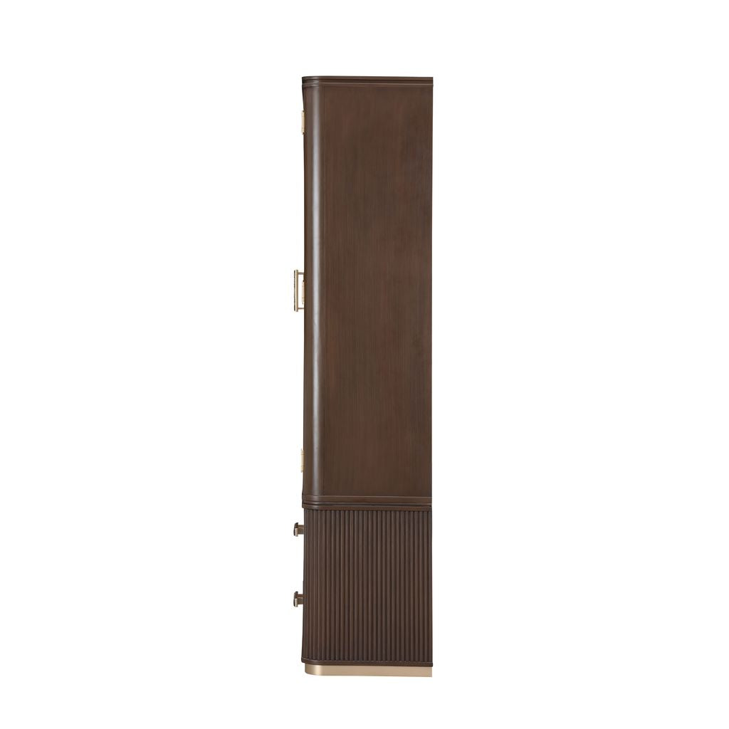Michael Amini West Kensington Display Cabinet - Medium Espresso