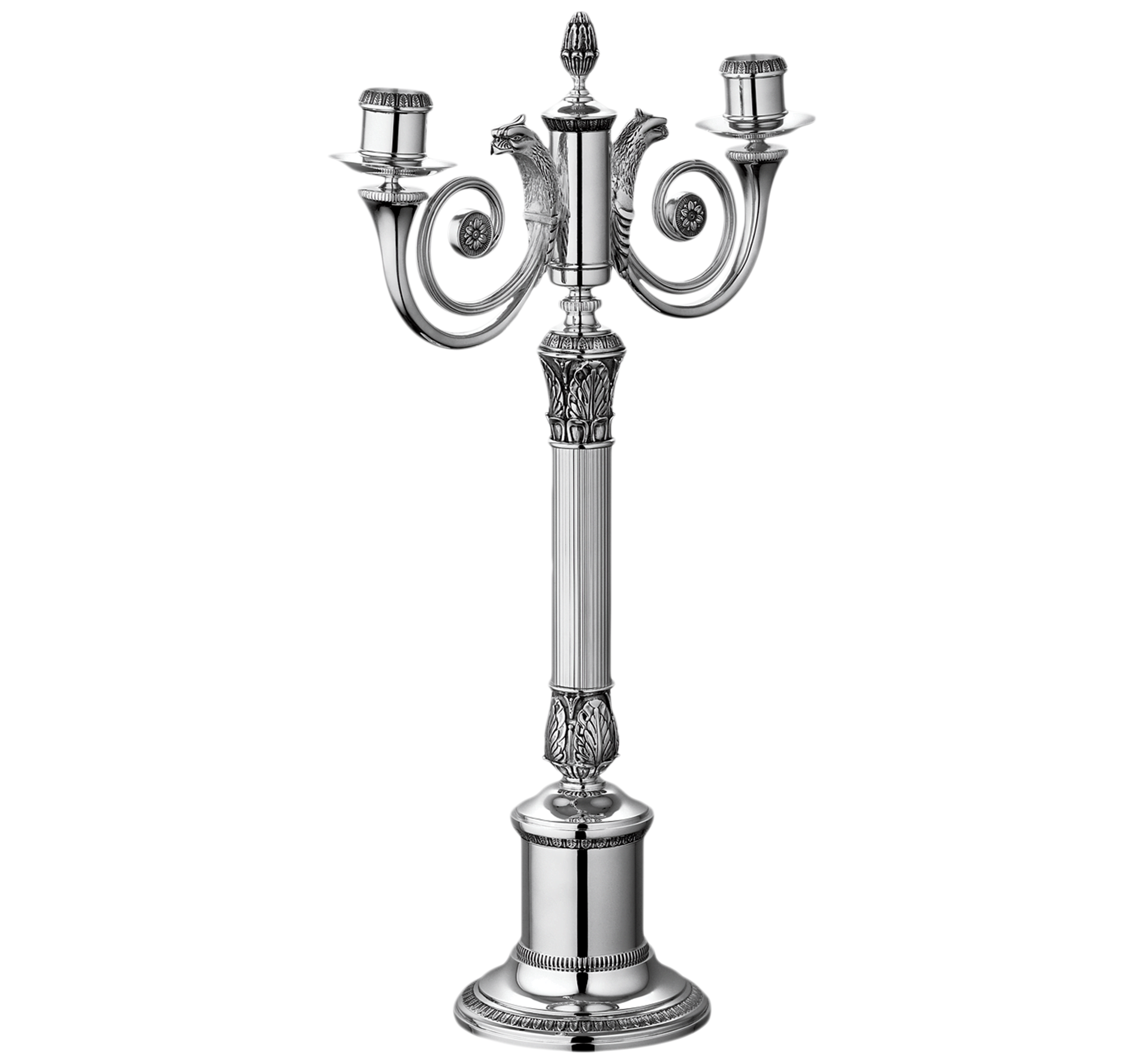 Christofle Malmaison Silver Plated Candelabra