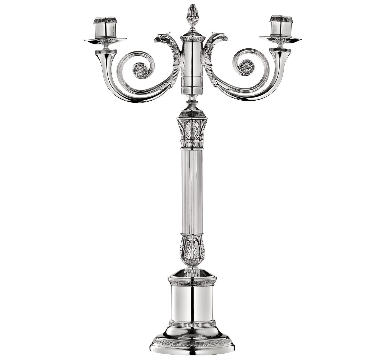 Christofle Malmaison Silver Plated Candelabra