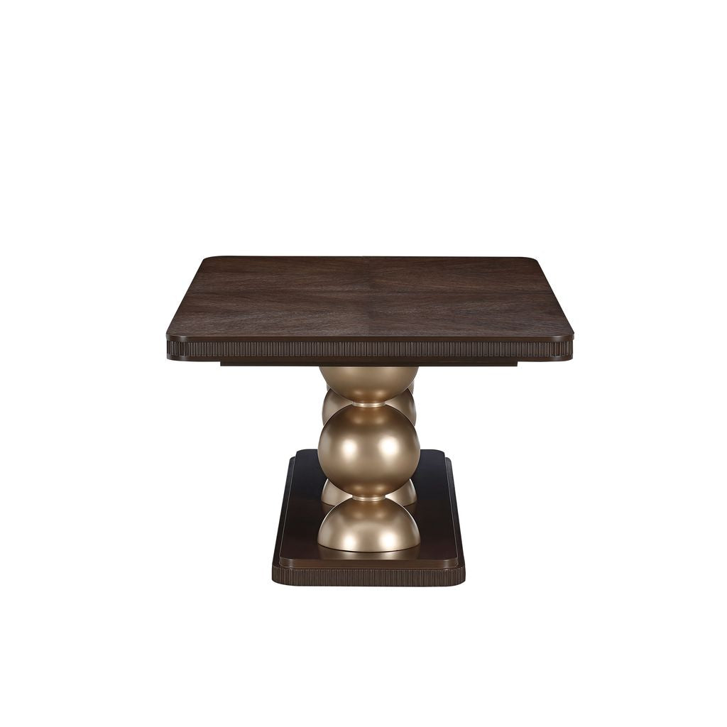 Michael Amini West Kensington Rectangular Dining Table - Medium Espresso