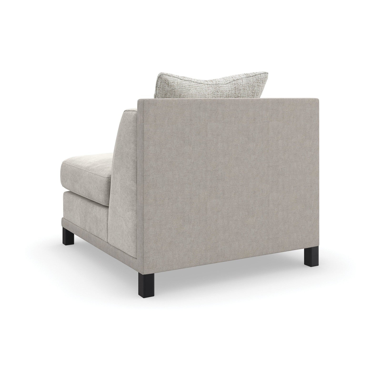 Caracole Upholstery Tuxedo Armless Chair