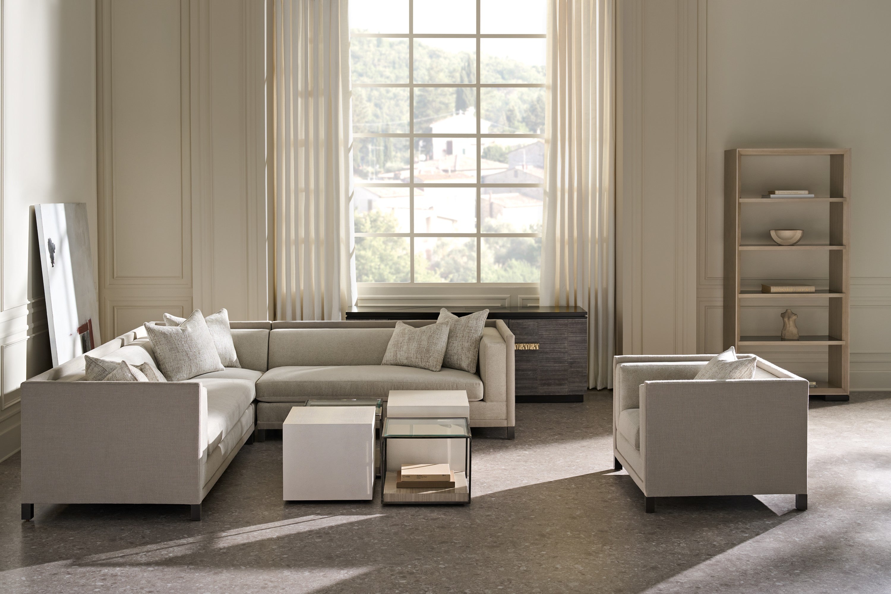 Caracole Upholstery Tuxedo 4 PC Sectional