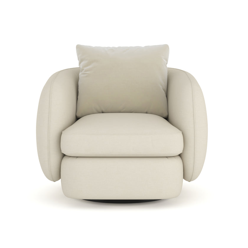 Caracole Upholstery Lumi Swivel Chair