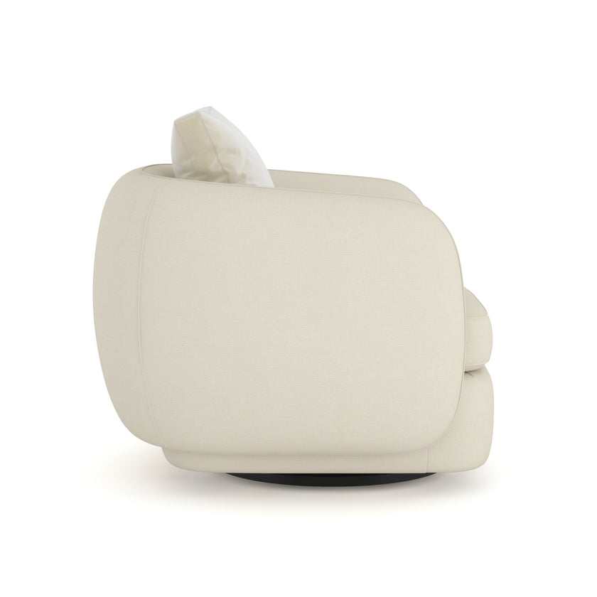 Caracole Upholstery Lumi Swivel Chair