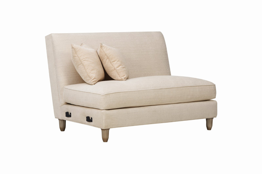 Caracole Upholstery Armless Loveseat DSC