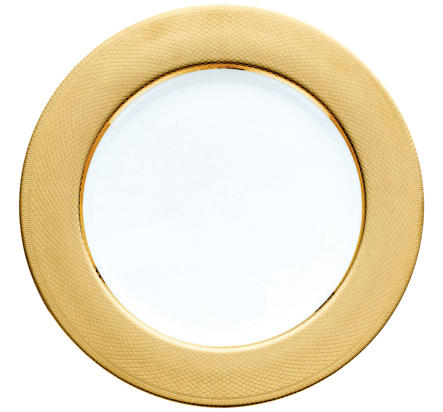 Christofle Guilloché Porcelain Underplate 30 Cm Gilded Porcelain Charger