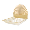 Michael Amini Fantosini King Fan Bed - Gold Leaf