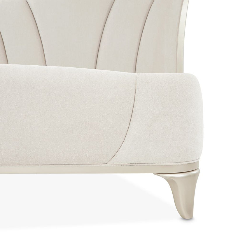 Michael Amini La Marisia Upholstered Bed - Tranquil/Champagne Gold