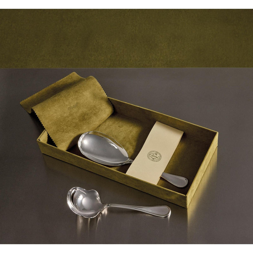 Christofle Albi Silver-Plated 2-Piece Side Dish Serving Piece Set