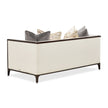 Michael Amini Belmont Place Loveseat - Cream/Espresso