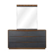 Michael Amini Kayner Dresser with Mirror - Charcoal