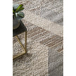 Feizy Vancouver 39NRF Modern Geometric Rug in Tan/Brown/Ivory
