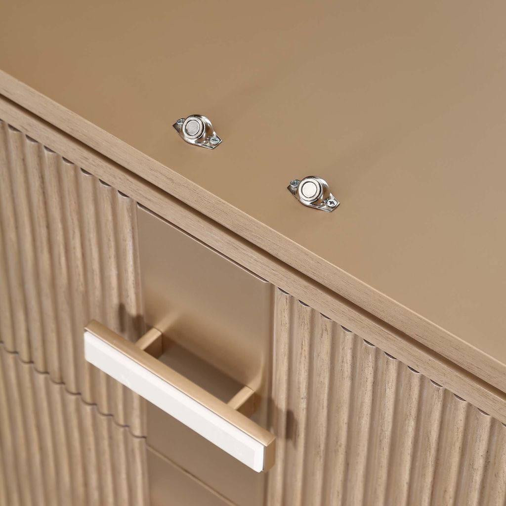 Michael Amini West Kensington Display Cabinet - Sea Salt Caramel