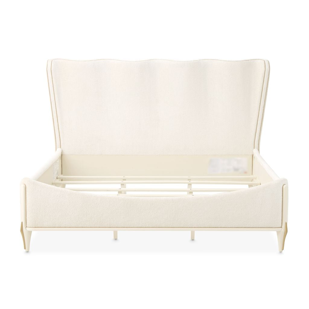 Michael Amini La Terrazza Panel Bed - Creamy Pearl