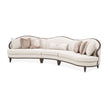 Michael Amini Camellia Field 3-Piece Chenille Sofa - Linen/Warm Pecan