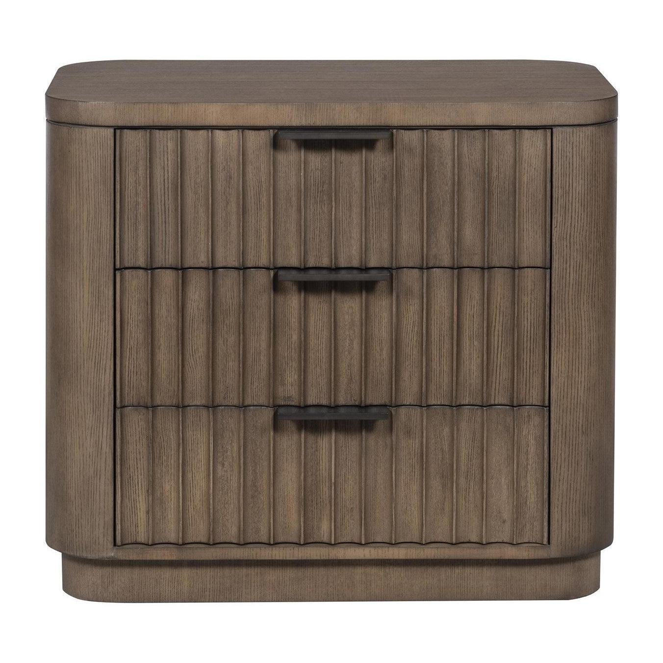 Vanguard Grandhaven Fluted Front Nightstand Three Drawers