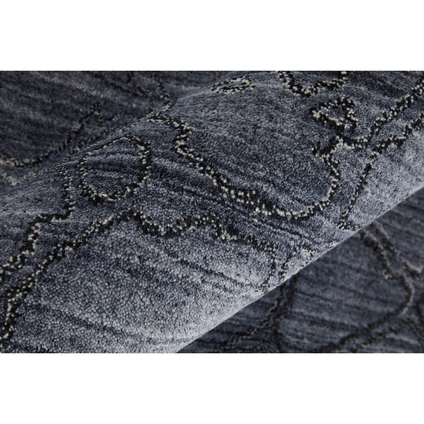 Feizy Whitton 8892F Modern Abstract Rug in Gray/Blue