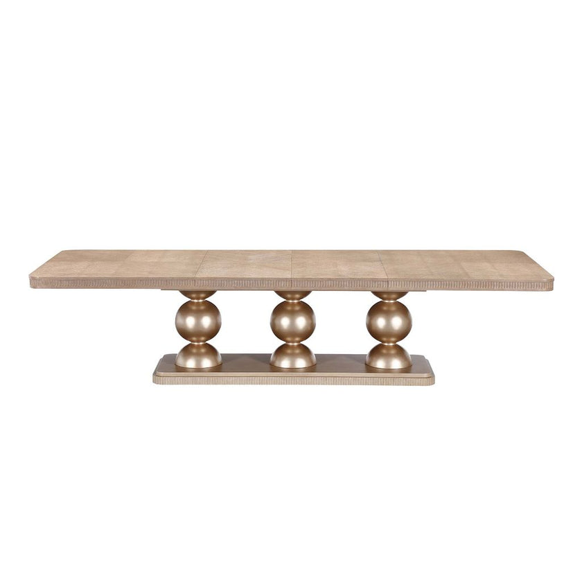 Michael Amini West Kensington Rectangular Dining Table - Sea Salt Caramel