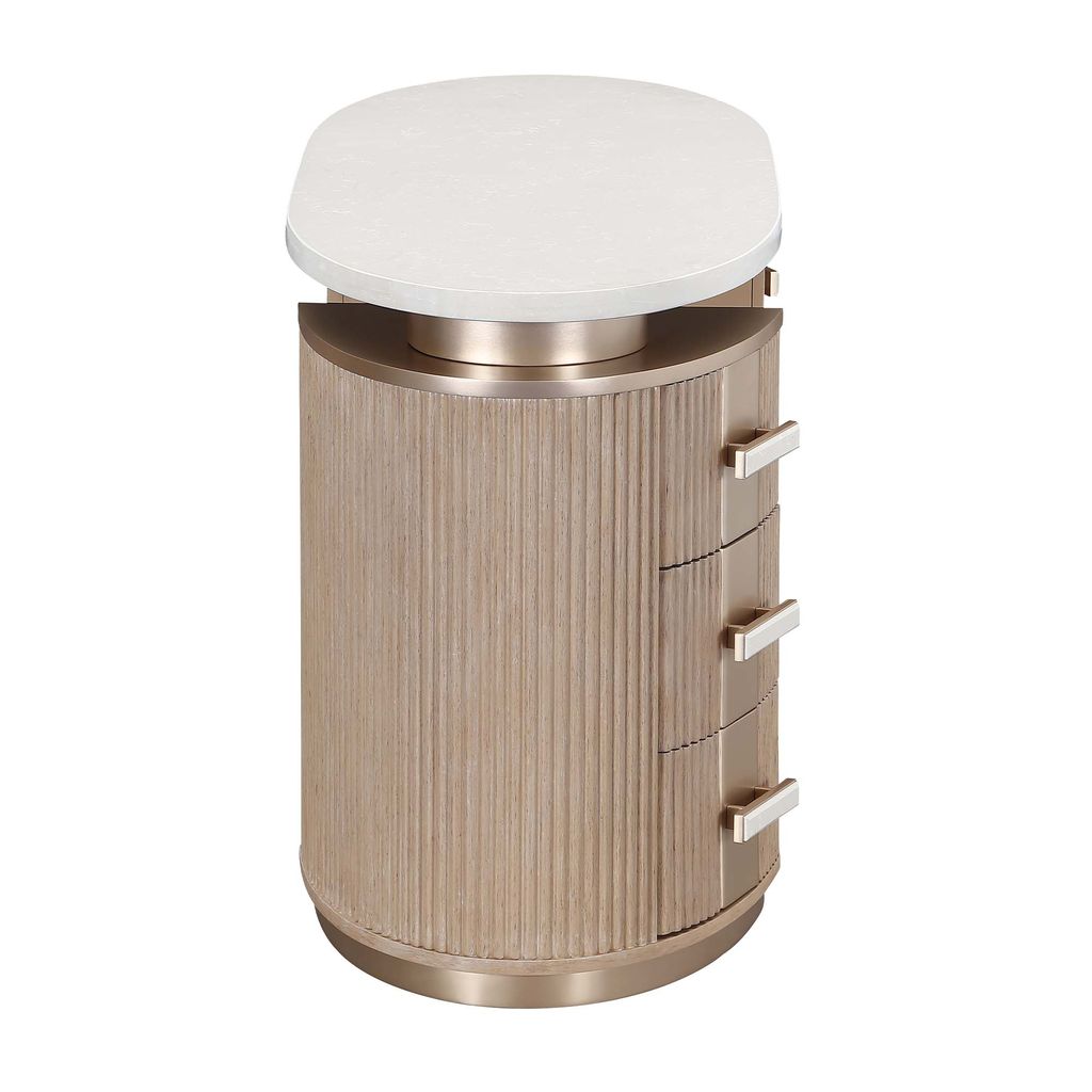 Michael Amini West Kensington Vanity - Sea Salt Caramel