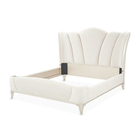 Michael Amini La Marisia Upholstered Bed - Tranquil/Champagne Gold