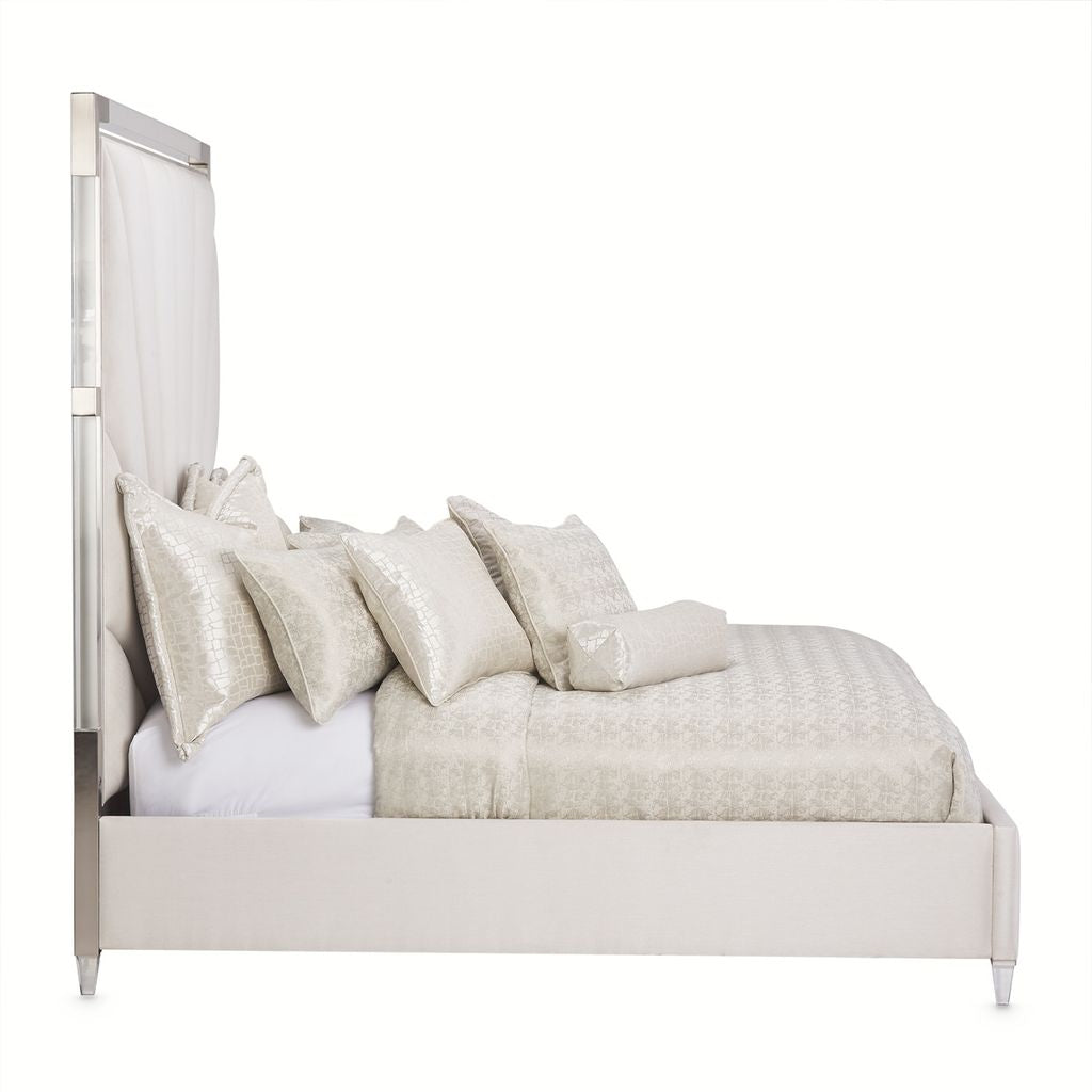 Michael Amini Penthouse Bed - Ash Gray