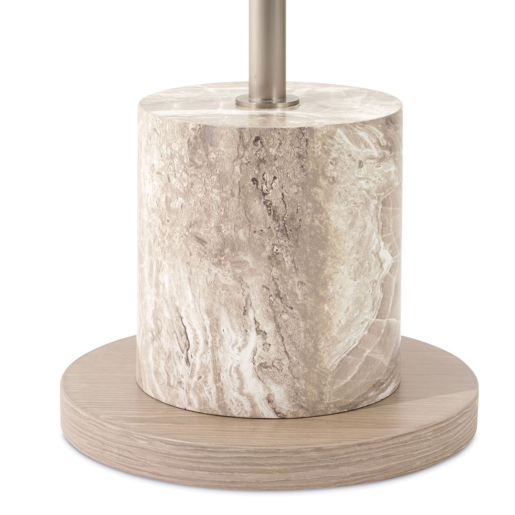 Michael Amini Lotus Bay Chairside Table - Sand