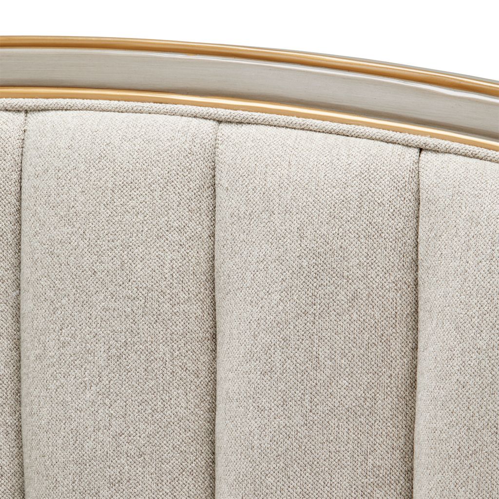 Michael Amini St. Charles Upholstered Bed - Dove Gray