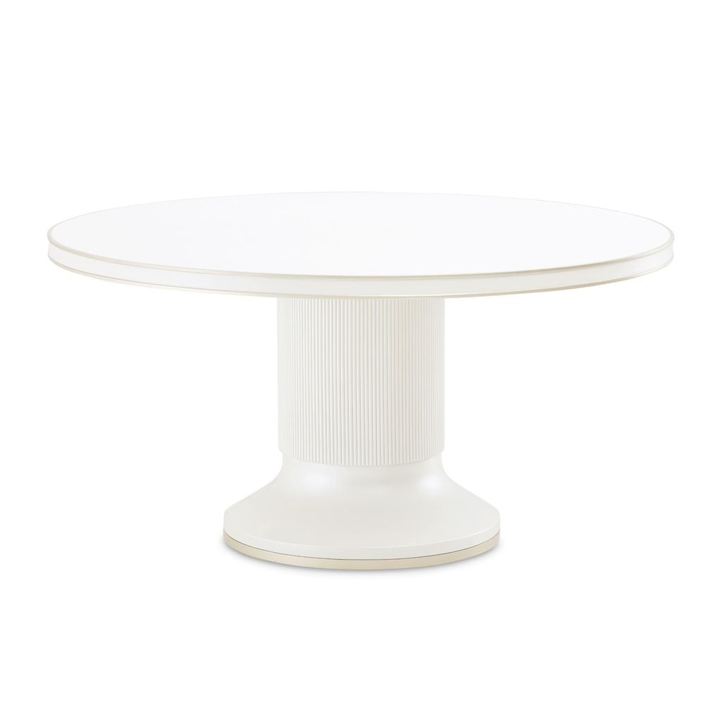 Michael Amini La Marisia Round Dining Table - Creamy Pearl