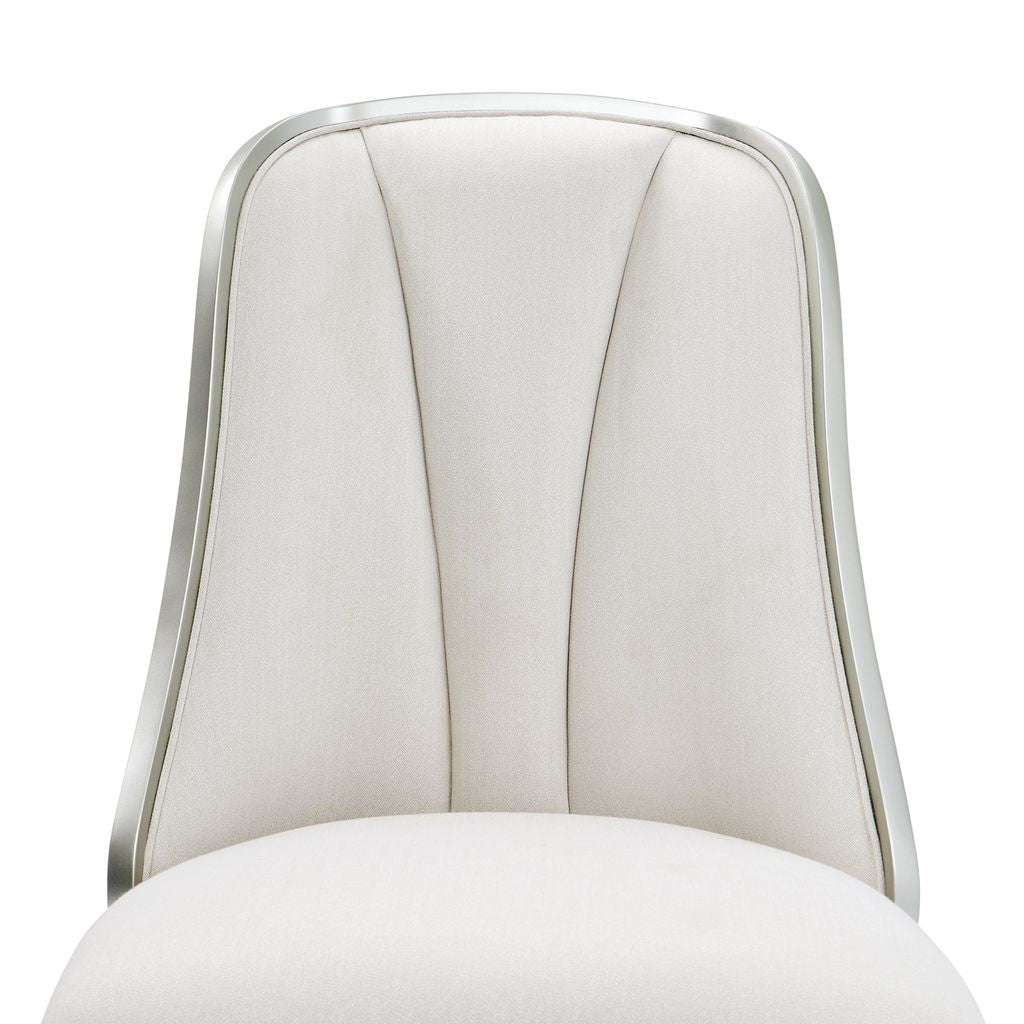 Michael Amini Penthouse Dining Side Chair - Ash Gray - Set of 2