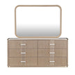 Michael Amini West Kensington Dresser & Wall Mirror - Sea Salt Caramel