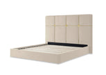 Michael Amini Zennia Queen Lift Up Storage Bed - Ivory