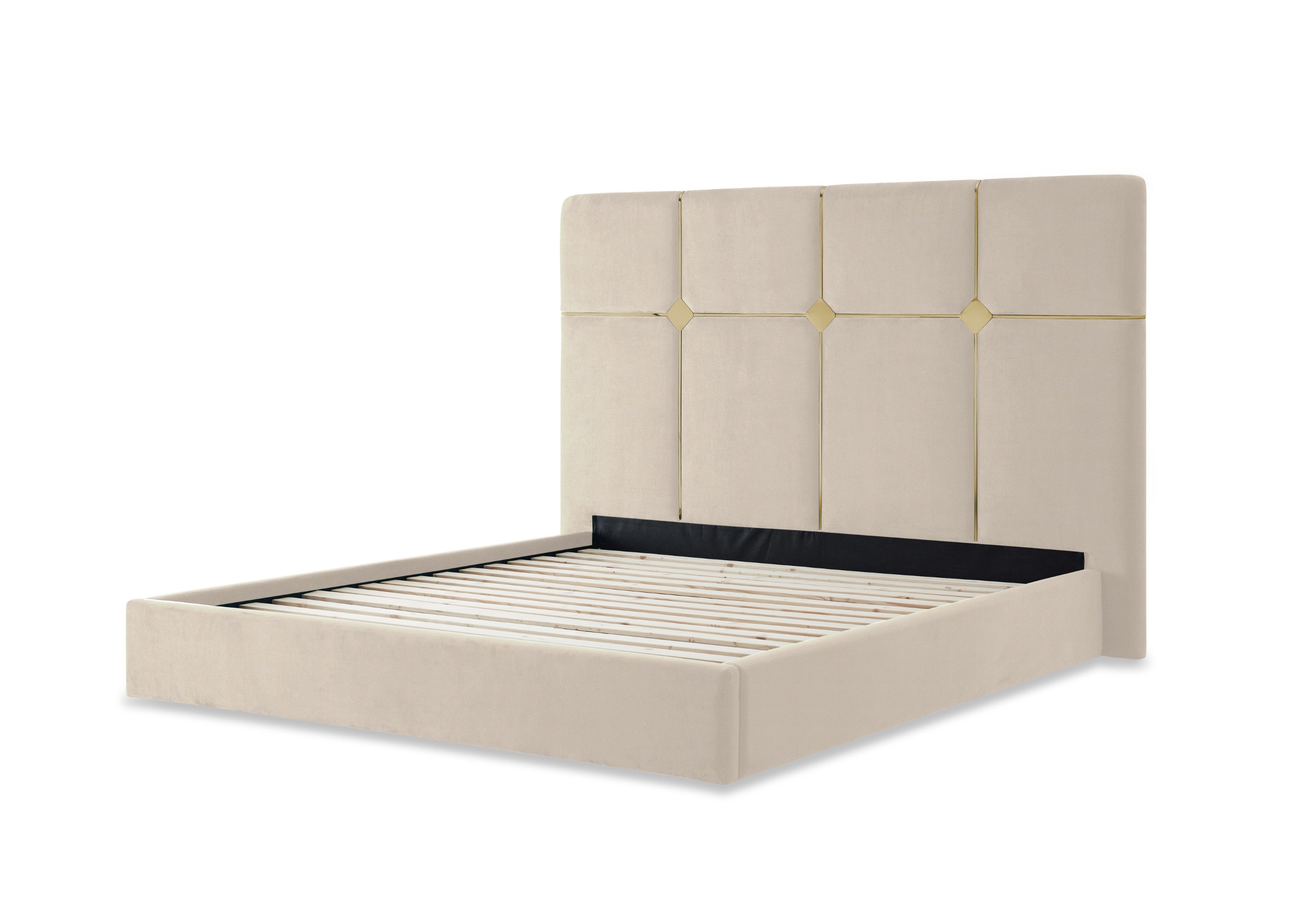 Michael Amini Zennia Queen Lift Up Storage Bed - Ivory