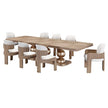 Michael Amini West Kensington Rectangular Dining Table - Sea Salt Caramel