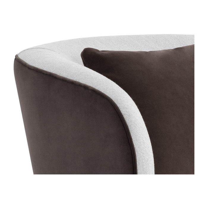 Sunpan Garry Lounge Chair - San Remo Winter Cloud / Meg Ash