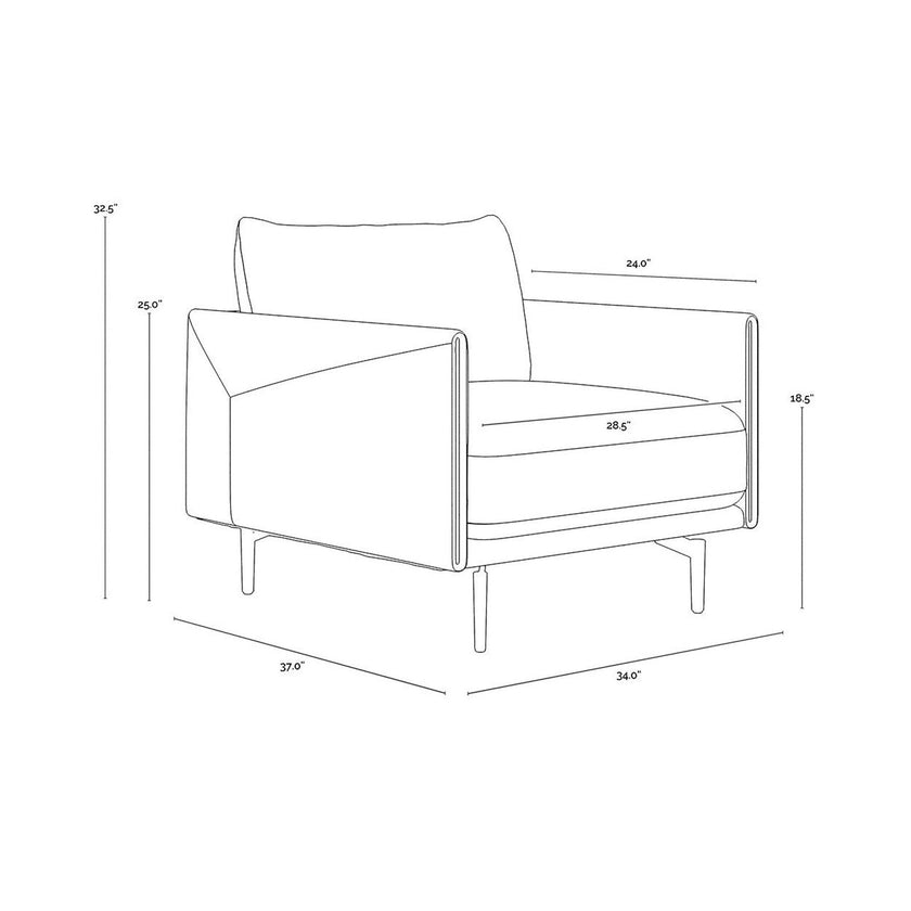 Sunpan Ashi Armchair
