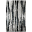Feizy Micah 3338F Modern Abstract Rug in Black/Silver/Gray