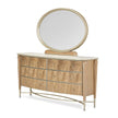 Michael Amini Villa Cherie Dresser and Mirror