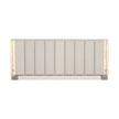 Michael Amini Pavira Bed with LED Lights - Stone
