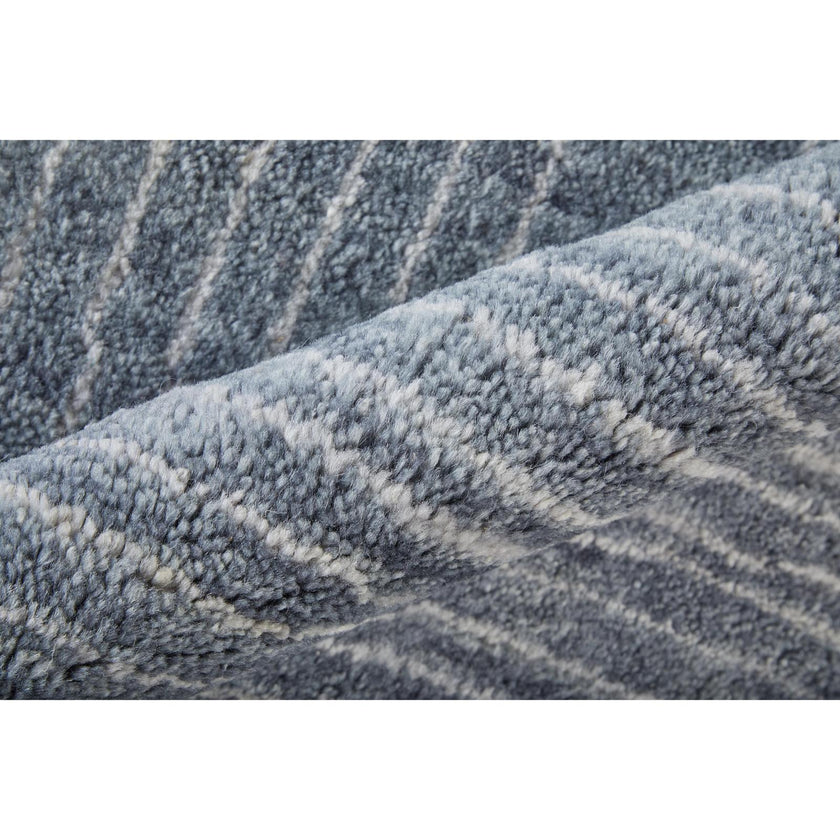 Feizy Agape 69H9F Modern Abstract Rug in Gray/Ivory