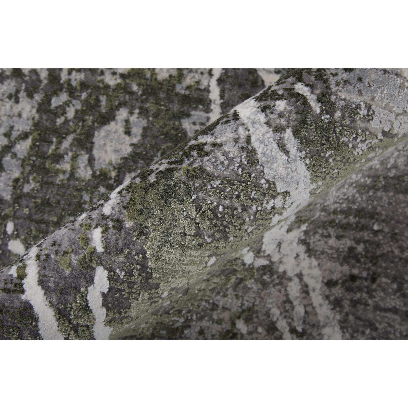 Feizy Cadiz 39N6F Modern Abstract Rug in Gray/Green/Taupe