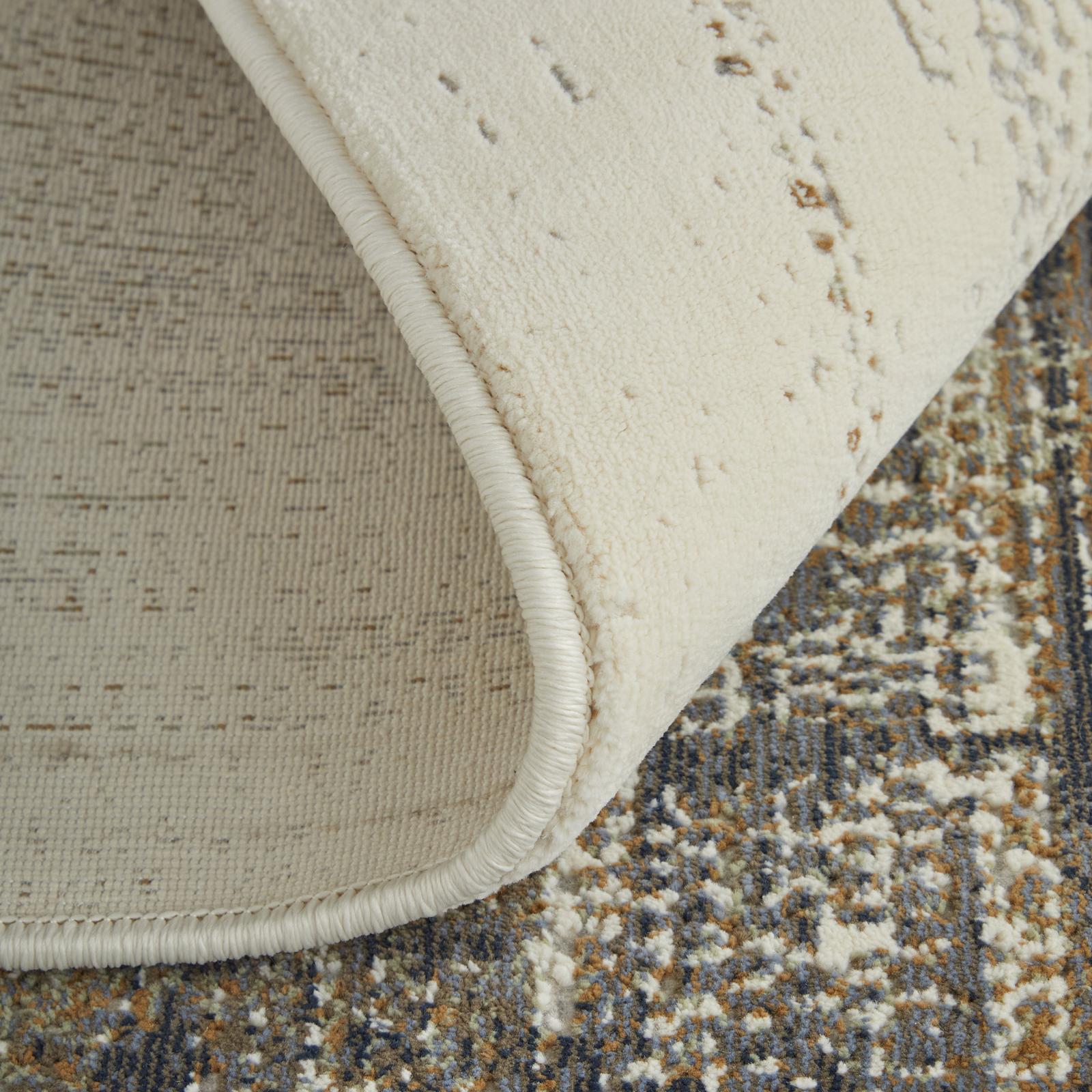 Feizy Mandana 39LYF Modern Abstract Rug in Brown/Ivory